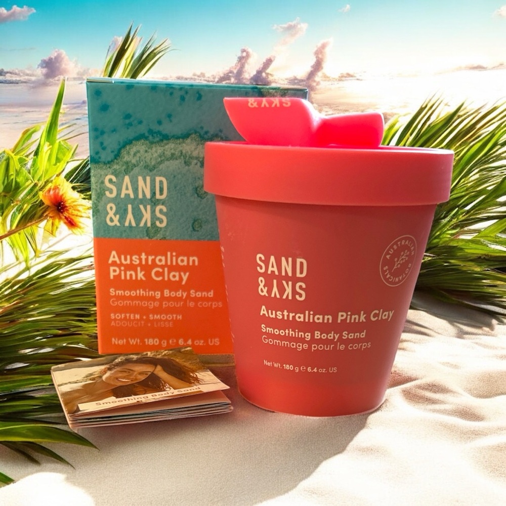 Sand & Sky Australian Pink Clay Exfoliating Body Sand